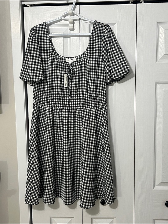Addition Elle Dresses & Skirts - NWT Black and White Gingham Dress